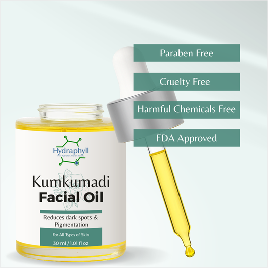 Hydraphyll™ Kumkumadi Facial Oil – Ayurvedic Elixir for Radiant, Even-Toned Skin (30ml)