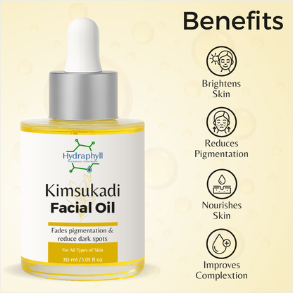 Hydraphyll™ Kimsukadi Facial Oil – Ayurvedic Elixir for Radiance, Pigmentation & Dark Spot Reduction (30ml)