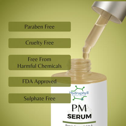 Hydraphyll™ PM Serum – Anti-Ageing, Dark Spot & Fine Line Repair with Olive Oil & Vitamin E (30ml)