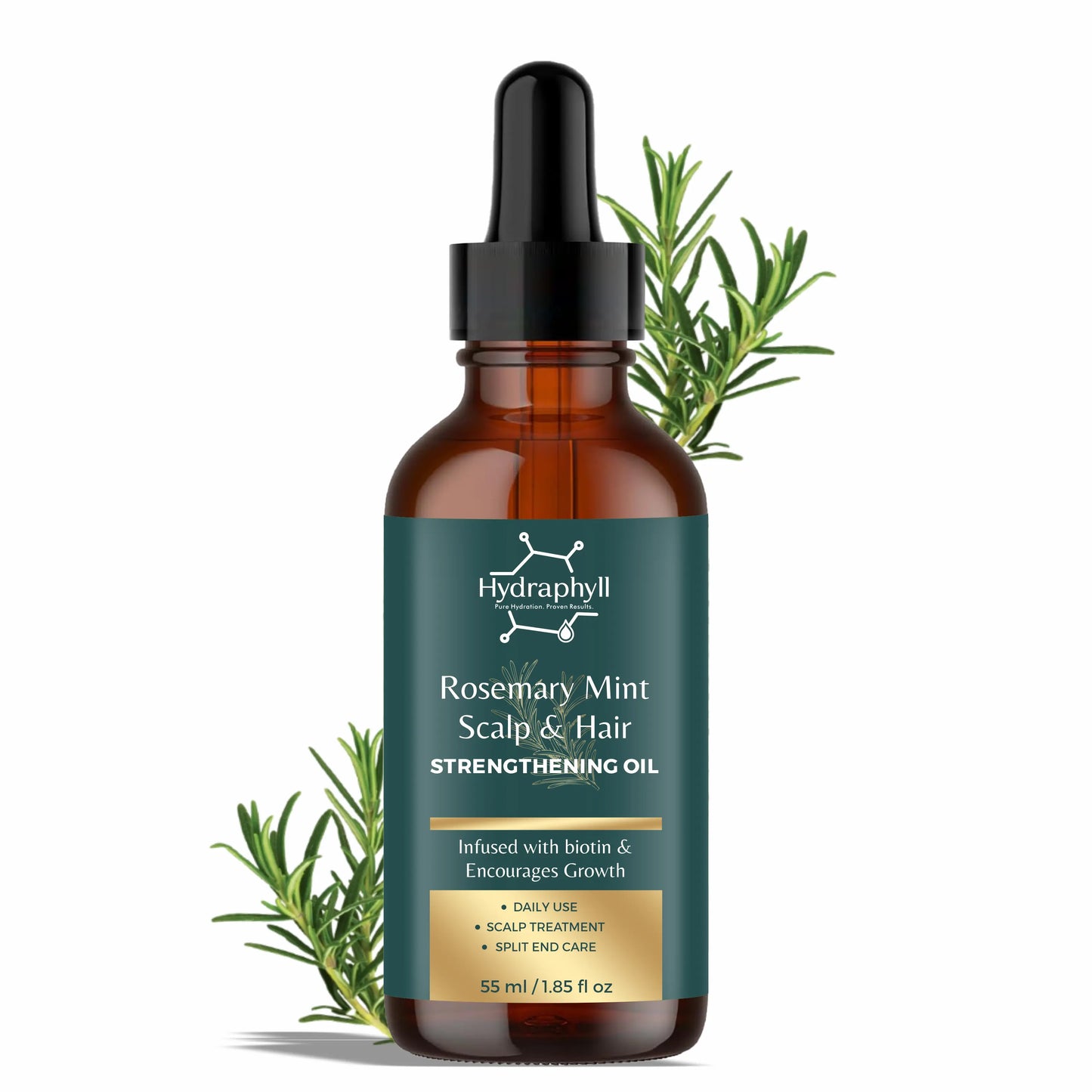 Hair Growth Oil – Rosemary Mint with Biotin | Scalp Nourishment & Split-End Care