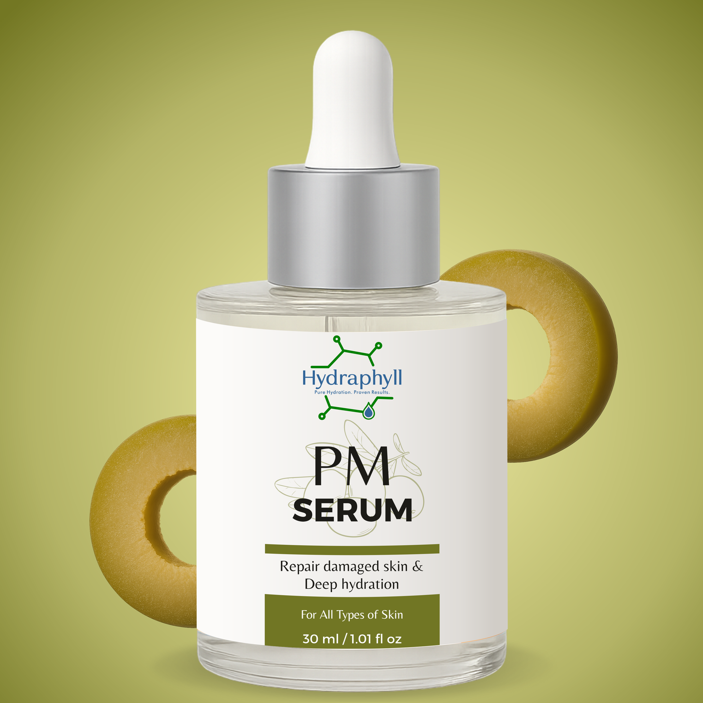 Hydraphyll™ PM Serum – Anti-Ageing, Dark Spot & Fine Line Repair with Olive Oil & Vitamin E (30ml)