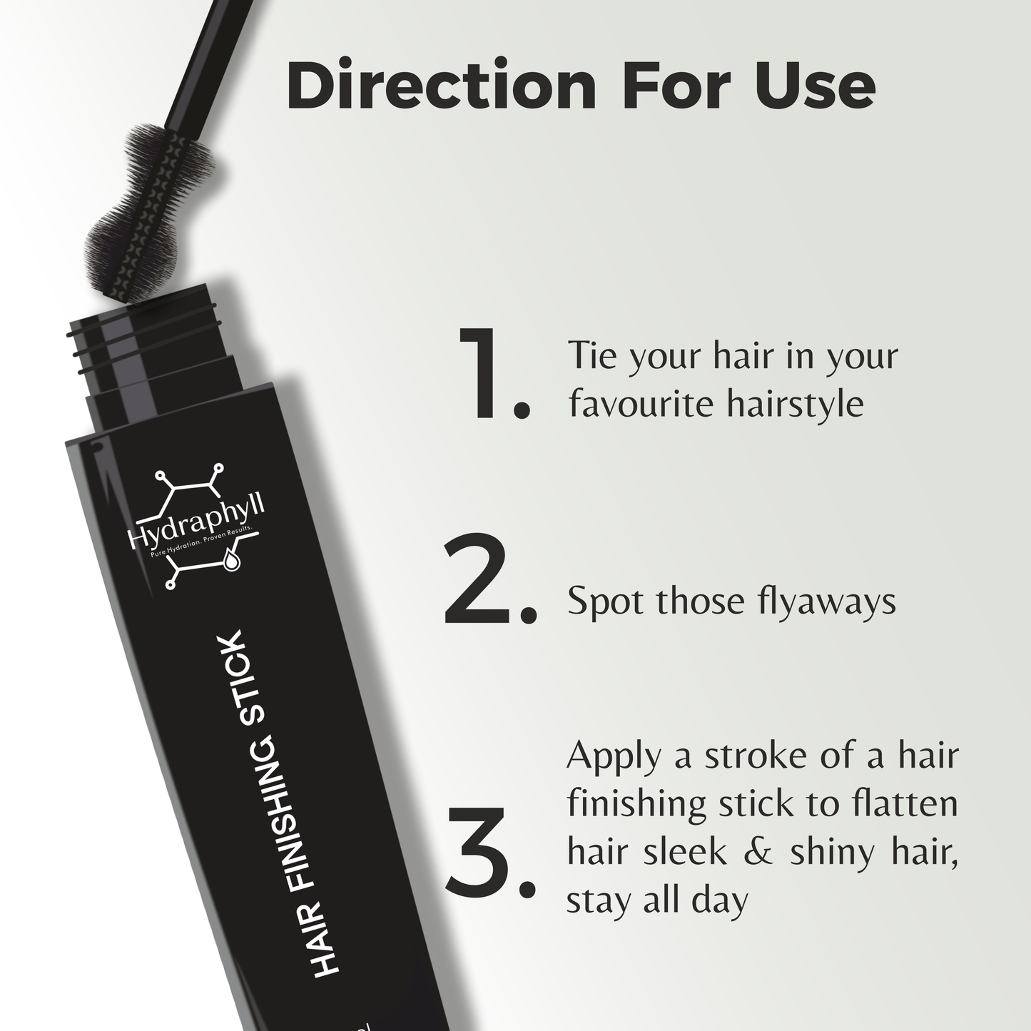 Hydraphyll™ Hair Finishing Stick – Sleek, Strong Hold with Rosemary & 14 Herbal Blend (15ml)