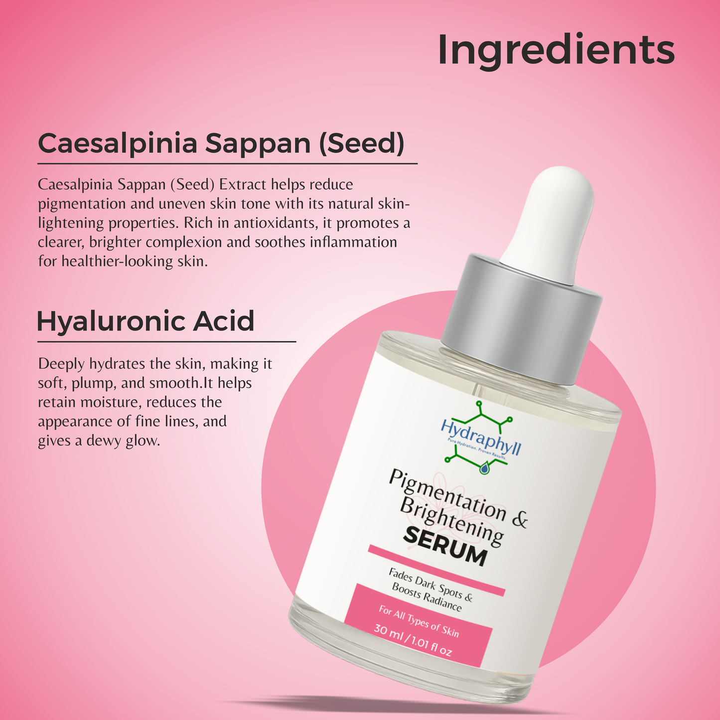 Hydraphyll™ Pigmentation & Brightening Serum – Fades Dark Spots & Boosts Radiance (30ml)