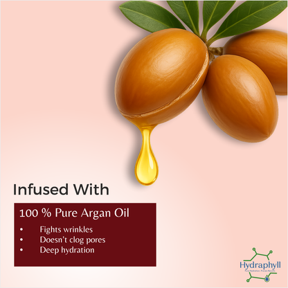 Hydraphyll™ Argan Facial Oil – 100% Pure, Deep Hydration & Skin Rejuvenation (30ml)