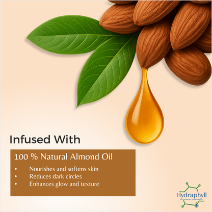 Hydraphyll™ Almond Facial Oil – 100% Natural Nourishment for Soft, Radiant Skin (30ml)
