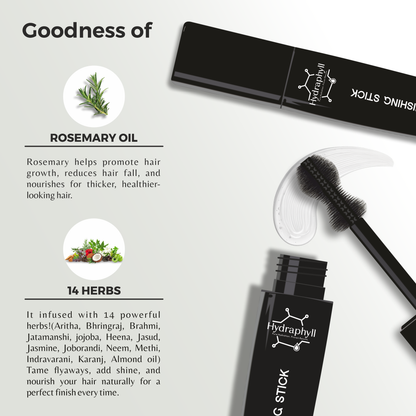 Hydraphyll™ Hair Finishing Stick – Sleek, Strong Hold with Rosemary & 14 Herbal Blend (15ml)